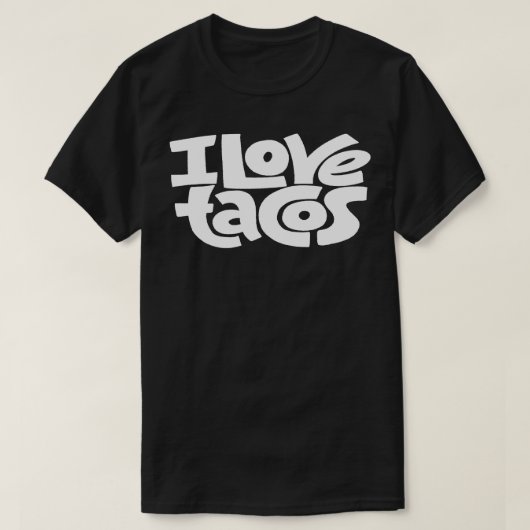 私はタコスが大好き Tシャツ (デザイン正面)