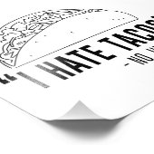 私はタコスが嫌い、No Juan Everと言った フォトプリント (角)