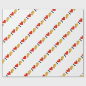 私はタコスの恋人のためのタコスを愛します ラッピングペーパー (フラット)