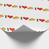 私はタコスの恋人のためのタコスを愛します ラッピングペーパー (角)