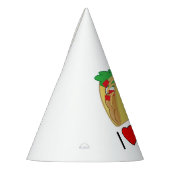 私はタコスの誕生日の帽子を愛します パーティーハット (左)