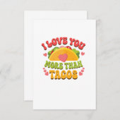 私はタコスよりもUが大好き サンキューカード (正面/裏面)