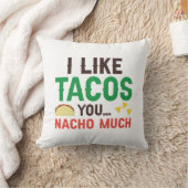私はタコス好きナチョ クッション (ブランケット)