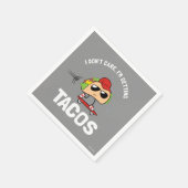 私はタコス気にを取得していない スタンダードカクテルナプキン (角)