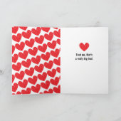 私はタコス-バレンタインデーカードよりもっと愛します シーズンカード (内部)