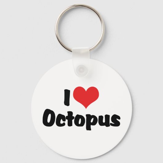 私はタコハートが大好き キーホルダー (正面)