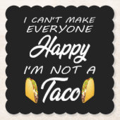 私はタコ好きじゃない皆を幸せにできない ペーパーコースター (正面)