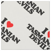 私はタスマニアンデビルを愛します ファブリック (クローズアップ)