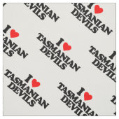 私はタスマニアンデビルを愛します ファブリック (見本)