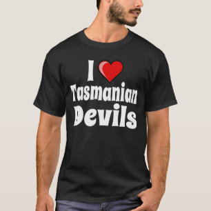 私はタスマニアンデビルを愛します Tシャツ