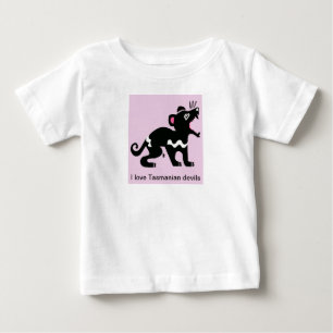 私はタスマニア悪魔が大好き – オーストラリア – 動物愛好家 ベビーTシャツ
