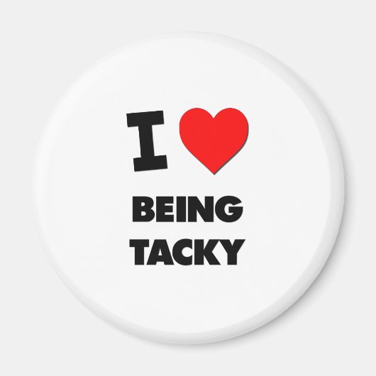 私はタッキーでいるのが大好き マグネット (正面)