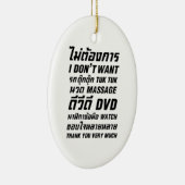 私はタックマッサージDVD時計はありがとう セラミックオーナメント (右)