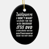 私はタックマッサージDVD時計はありがとう セラミックオーナメント (裏面)