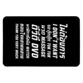 私はタックマッサージDVD時計はありがとう マグネット (横)