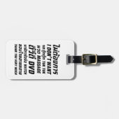 私はタックマッサージDVD時計はありがとう ラゲッジタグ (正面横)