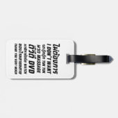 私はタックマッサージDVD時計はありがとう ラゲッジタグ (裏面横)