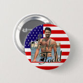 私はタッドのために投票しています! 缶バッジ (正面&裏面)