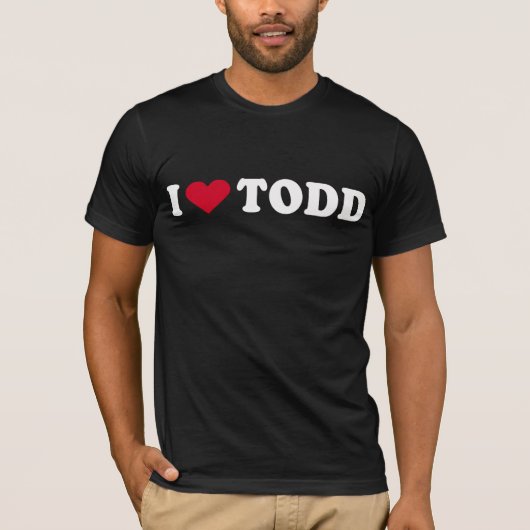 私はタッドを愛します Tシャツ (正面)