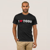 私はタッドを愛します Tシャツ (正面フル)