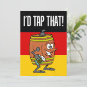 私はタップそのオクトーバーフェストケグ招待状 招待状 (スタンド正面)