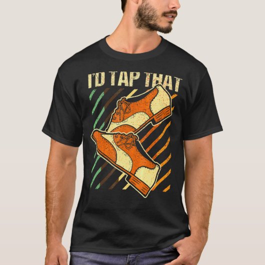 私はタップそのタップダンス踊り4 Tシャツ (正面)