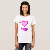 私はタップを愛します Tシャツ (正面フル)
