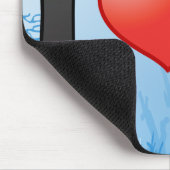 私はタツノオトシゴを愛します マウスパッド (コーナー)