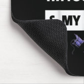 私はタトゥーと私のコリー縁どドッグタトゥーMが大好き マウスパッド (コーナー)