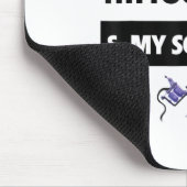 私はタトゥーと私のシュナウツァードッグ母のパパのリンク マウスパッド (コーナー)