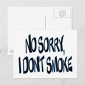 私はタバコを吸わない ポストカード (正面/裏面)