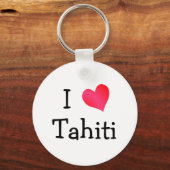 私はタヒチが大好き キーホルダー (正面)