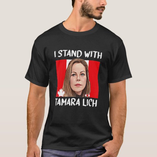 私はタマラ・リッヒ・カナダ自由党202に立つ Tシャツ (正面)