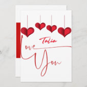 私はタリアを愛している – タリアのための完璧なギフト シーズンカード (正面/裏面)