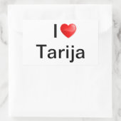 私はタリヤが大好き 長方形シール (バッグ)