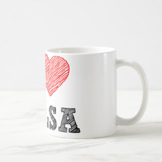 私はタルサを愛します コーヒーマグカップ