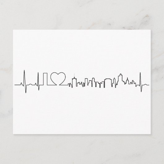 私はタルサを特別なスタイルで愛している ポストカード (正面)