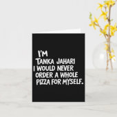 私はタンカジャハリだけど、ホールピザを注文することは絶対ない カード (黄色い花)