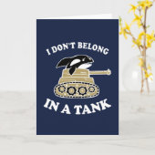 私はタンクで属しません カード (黄色い花)