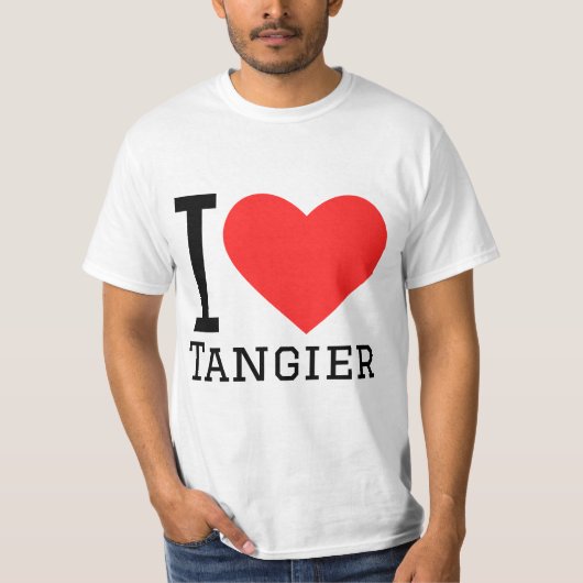 私はタンジールが大好き Tシャツ (正面)
