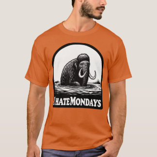 私はタールピットでモンデイズマンモスを憎む Tシャツ