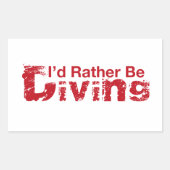 私はダイビングのシールを持っている方がいい 長方形シール (正面)