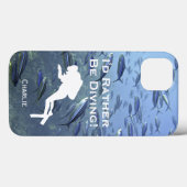 私はダイビングをしたい。パーソナライズ。 Case-Mate iPhoneケース (裏面 (横))