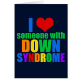 私はダウン症候群の虹を持つ人を愛している (正面)