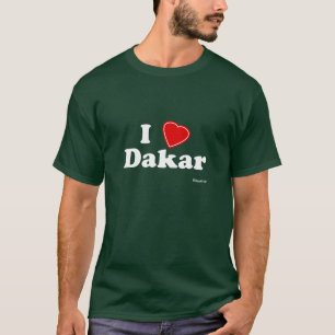 私はダカールを愛します Tシャツ