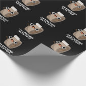 私はダクトテーププンおもしろいダークBGと固執 ラッピングペーパー (角)