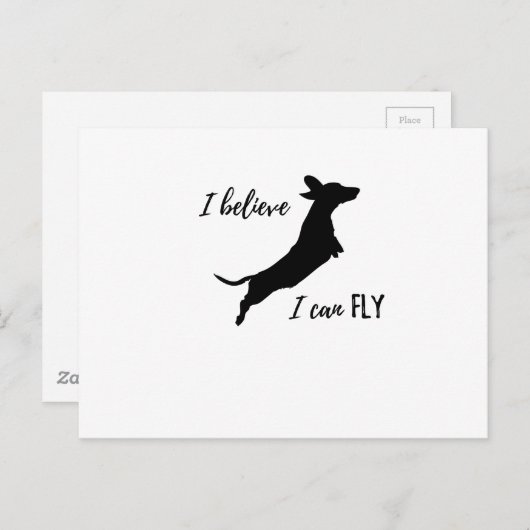 私はダシュントを飛ぶことができる生きている ポストカード (正面/裏面)