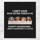 私はダシ気にュー以外の考え誰も私を知らない ワインラベル (シングルラベル)