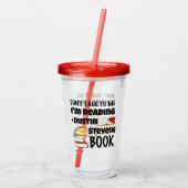 私はダスティン読スティーブンスの本だ アクリルタンブラー (裏面)