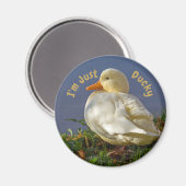 私はダッキー（アヒルちゃん） マグネット (正面/裏面)